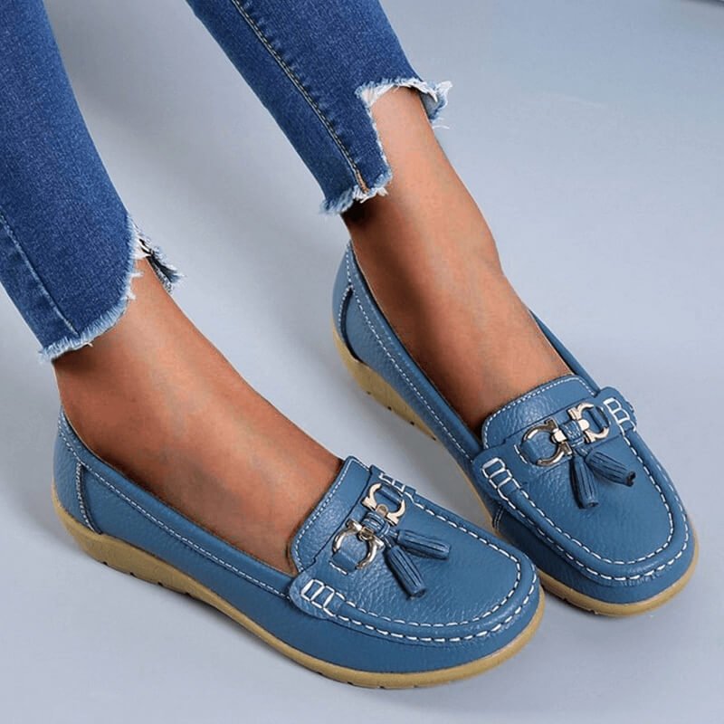 Orthopedic Leather Moccasin | Monq